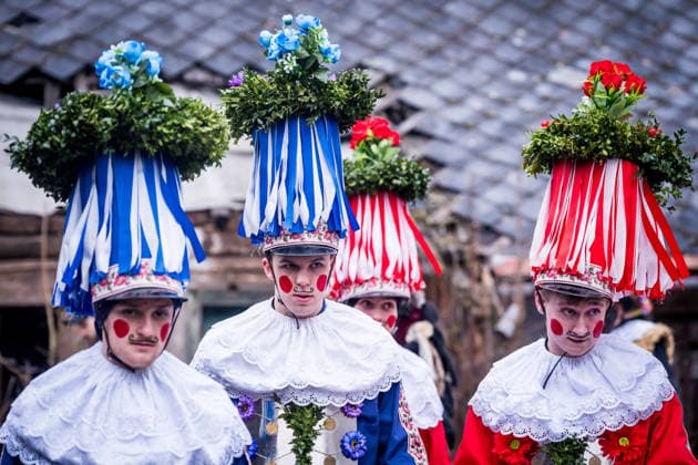 News Bilder des Tages Old Bohemian carnival procession (Slavic carnival) in Heralec, Czech Republic, February 14, 2026. (CTKxPhoto JaroslavxSvoboda) CTKPhotoP2026021401554  CTKPhotoP2026021401554