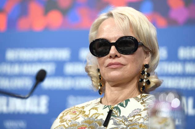 Pamela Anderson bei der Pressekonferenz zum Kinofilm Rosebush Pruning auf der Berlinale 2026 76. Internationale Filmfestspiele Berlin im Hotel Grand Hyatt. Berlin, 14.02.2026