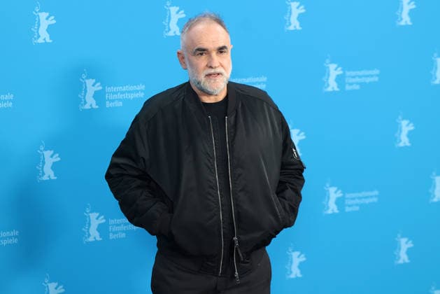 Karim Ainouz poses at the Rosebush Pruning photocall during the 76th Berlinale International Film Festival Berlin at Grand Hyatt Hotel on February 14, 2026 in Berlin, Germany Pamela Anderson at Rosebush Pruning photocall during the 76th Berlinale International Film Festival Berlin at Grand Hyatt Hotel in Berlin, Germany