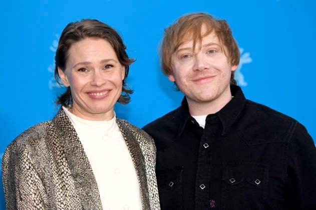 Seidi Haarla und Rupert Grint beim Photocall zum Kinofilm Yön lapsi Nightborn auf der Berlinale 2026 76. Internationale Filmfestspiele Berlin im Hotel Grand Hyatt. Berlin, 14.02.2026