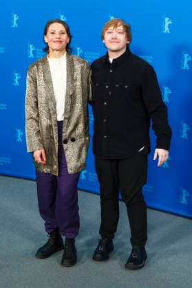 Seidi Haarla und Rupert Grint beim Photocall zum Kinofilm Yön lapsi Nightborn auf der Berlinale 2026 76. Internationale Filmfestspiele Berlin im Hotel Grand Hyatt. Berlin, 14.02.2026