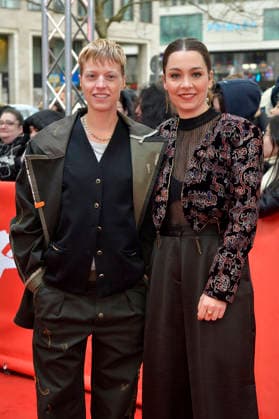 Sylvaine Faligant und Anna Roller bei der Premiere des Kinofilms Allegro Pastell auf der Berlinale 2026 76. Internationale Filmfestspiele Berlin im Zoo Palast. Berlin, 14.02.2026