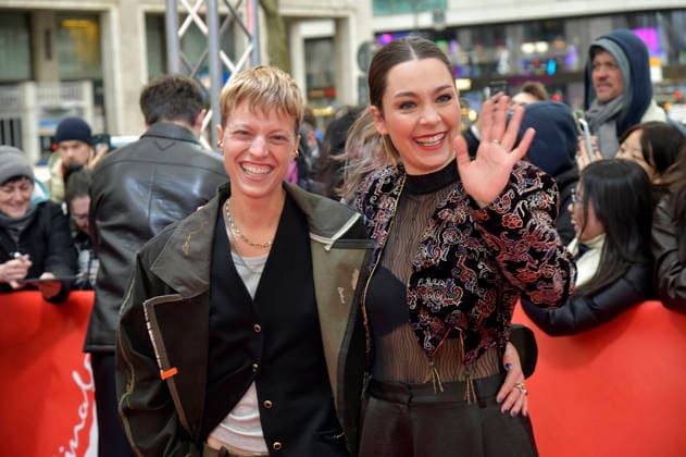 Sylvaine Faligant und Anna Roller bei der Premiere des Kinofilms Allegro Pastell auf der Berlinale 2026 76. Internationale Filmfestspiele Berlin im Zoo Palast. Berlin, 14.02.2026
