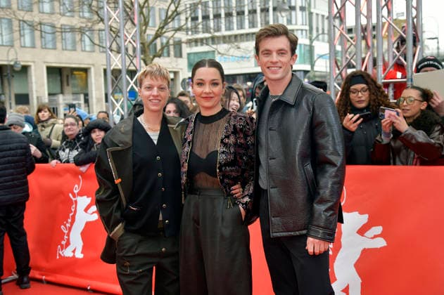 Sylvaine Faligant, Anna Roller und Jannis Niewöhner bei der Premiere des Kinofilms Allegro Pastell auf der Berlinale 2026 76. Internationale Filmfestspiele Berlin im Zoo Palast. Berlin, 14.02.2026