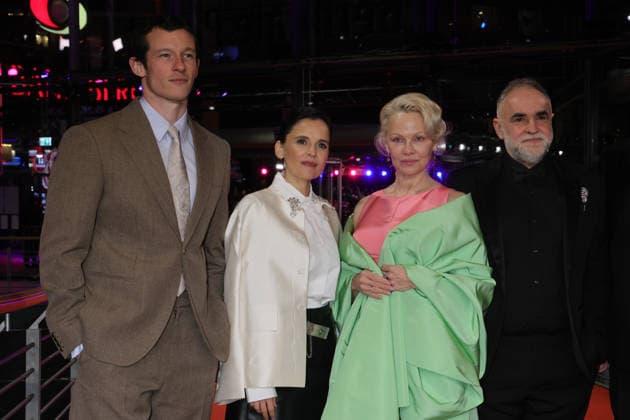 February 14, 2026, Berlin, Germany: Callum Turner, Elena Anaya, Pamela Anderson and Gilles Andrier attend the premiere of Rosebush Pruning during the 76th Berlinale International Film Festival at Berlinalepalast in Berlin, Germany, on 14 February 2026. Photo: Berlin Germany - ZUMAm179 20260214_zep_m179_004 Copyright: xAlecxMichaelx