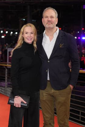 February 14, 2026, Berlin, Germany: Feo Aladag and Guest attend the premiere of Rosebush Pruning during the 76th Berlinale International Film Festival at Berlinalepalast in Berlin, Germany, on 14 February 2026. Photo: Berlin Germany - ZUMAm179 20260214_zep_m179_011 Copyright: xAlecxMichaelx