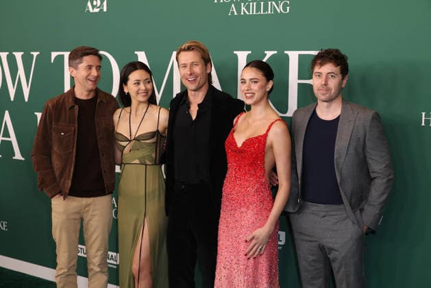 Los Angeles Special Screening Of A24 s How To Make A Killing Topher Grace, Jessica Henwick, Glen Powell, Margaret Qualley and John Patton Ford at the Los Angeles Special Screening Of A24 s How To Make A Killing held at AMC The Grove 14 on February 14, 2026 in Beverly Grove, Los Angeles, California, United States., Credit:Xavier Collin Avalon USA, Los Angeles  Copyright: xXavierxCollinx xAvalonx 1075168264