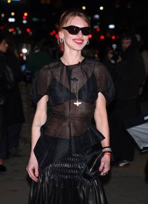 NYFW - Celebs at The Khaite Fashion Show Ivy Getty attends the Khaite show during the New York Fashion Week, NY on February 14, 2026. Photo by Charles Guerin ABACAPRESS.COM New York NY United States  Copyright: xGuerinxCharles ABACAx