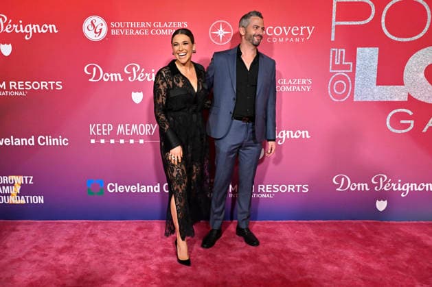 Feb. 14, 2026 - Las Vegas, Nevada, U.S. - Singer-songwriter Rachel Platten (L) and Kevin Lazan attend the annual Keep Memory Alive Power of Love gala benefit for the Cleveland Clinic Lou Ruvo Center for Brain Health at MGM Grand Garden Arena on February 14, 2026 in Las Vegas, Nevada. Las Vegas USA - ZUMAbk3_ 20260214_zaf_bk3_105 Copyright: xDavidxBeckerx