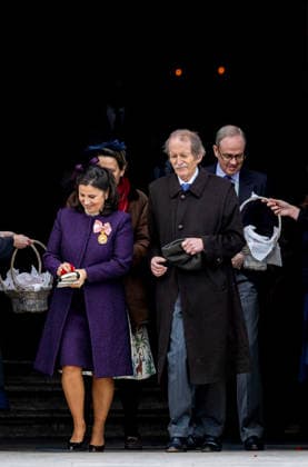 14-02-2026 Portugal Wedding of Princess Leopoldine Eleonore Therese Marie von and zu Liechtenstein and Bruno Walter Pedrosa Joao at the Estrela Basilica in Lisbon, Portugal. Duchess of Braganza and Dom Duarte, Duque of Braganza Â  Copyright: xPPEx