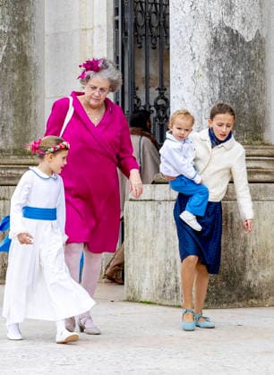 14-02-2026 Portugal Wedding of Princess Leopoldine Eleonore Therese Marie von and zu Liechtenstein and Bruno Walter Pedrosa Joao at the Estrela Basilica in Lisbon, Portugal. Prince and Princess Gundakar of Liechtenstein, parents of Princess Leopoldina Â  Copyright: xPPEx