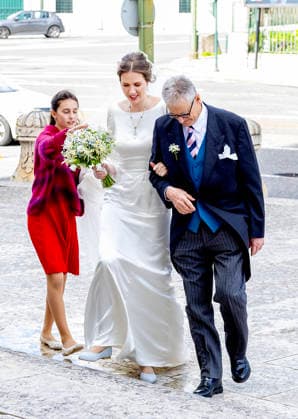 14-02-2026 Portugal Wedding of Princess Leopoldine Eleonore Therese Marie von and zu Liechtenstein and Bruno Walter Pedrosa Joao at the Estrela Basilica in Lisbon, Portugal. Â  Copyright: xPPEx