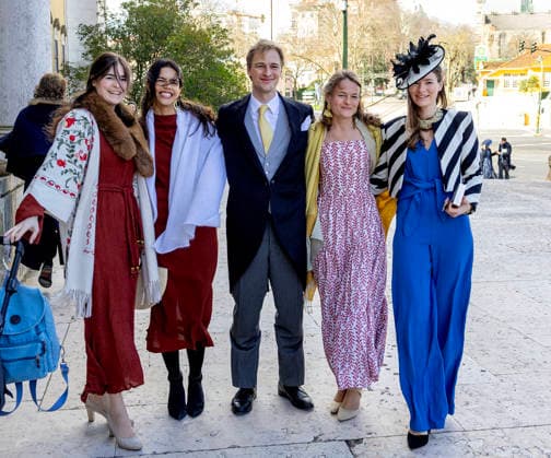 14-02-2026 Portugal Wedding of Princess Leopoldine Eleonore Therese Marie von and zu Liechtenstein and Bruno Walter Pedrosa Joao at the Estrela Basilica in Lisbon, Portugal. Â  Copyright: xPPEx