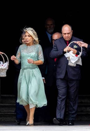 14-02-2026 Portugal Wedding of Princess Leopoldine Eleonore Therese Marie von and zu Liechtenstein and Bruno Walter Pedrosa Joao at the Estrela Basilica in Lisbon, Portugal. Â  Copyright: xPPEx