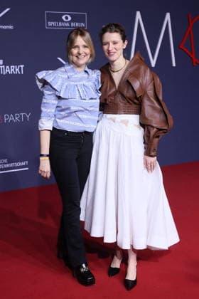 14.02.2026, Laura Tonke, Katharina Stark zur Medienboard-Party 2026, Holzmarkt Berlin, Berlin Berlin