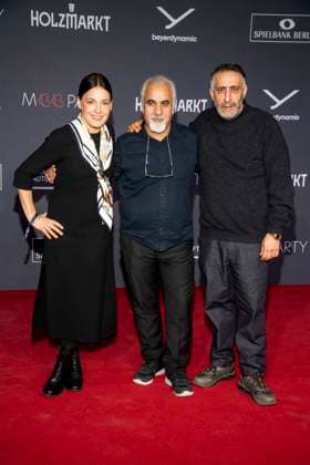 Nicolette Krebitz, Nader Saeivar und Kida Khodr Ramadan zu Gast auf dem roten Teppich bei der Medienboard Party 2026 auf der 76. Berlinale 2026 am Holzmarkt am Samstag 14.Februar 2026 in Berlin Berlin Deutschland