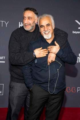 Kida Khodr Ramadan und Riccardo Campione zu Gast auf dem roten Teppich bei der Medienboard Party 2026 auf der 76. Berlinale 2026 am Holzmarkt am Samstag 14.Februar 2026 in Berlin Berlin Deutschland