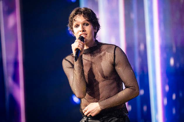 DENMARK Danish Melodi Grand Prix 2026 Soeren Torpegaard Lund sings his song: Before We Go Home - one last time after winning the Danish Melodi Grand Prix 2026 at Arena Nord in Frederikshavn, Saturday, February 14, 2026. (Photo: Sebastian Elias Uth Ritzau Scanpix) , Denmark *** DENMARK Danish Melodi Grand Prix 2026 Soeren Torpegaard Lund sings his song Before We Go Home one last time after winning the Danish Melodi Grand Prix 2026 at Arena Nord in Frederikshavn, Saturday, February 14, 2026 Photo Sebastian Elias Uth Ritzau Scanpix , Denmark  Copyright: Ritzau Scanpix SebastianxEliasxUthx spdk20260214-231248-L