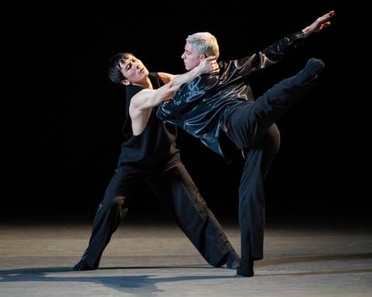 February 15, 2026, London, London, UK: LONDON, UK. James Pett, International Star Dancer, and Travis Clausen-Knight, International Star Dancer, rehearse Postscript ahead of the 20th anniversary Ballet Icons Gala at the London Coliseum. The Gala features an international cast of ballet stars from the worldÃ¢â‚¬â ¢s most prestigious companies. London UK  - ZUMAl94_ 20260215_zaf_l94_001 Copyright: xStephenxChungx