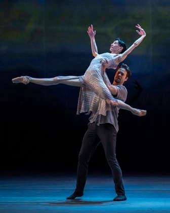February 15, 2026, London, London, UK: LONDON, UK. LucoÂ­a Lacarra, International Star Dancer, and Matthew Golding, International Star Dancer, rehearse Finding Light ahead of the 20th anniversary Ballet Icons Gala at the London Coliseum. The Gala features an international cast of ballet stars from the worldÃ¢â‚¬â ¢s most prestigious companies. London UK  - ZUMAl94_ 20260215_zaf_l94_005 Copyright: xStephenxChungx