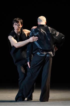 February 15, 2026, London, London, UK: LONDON, UK. James Pett, International Star Dancer, and Travis Clausen-Knight, International Star Dancer, rehearse Postscript ahead of the 20th anniversary Ballet Icons Gala at the London Coliseum. The Gala features an international cast of ballet stars from the worldÃ¢â‚¬â ¢s most prestigious companies. London UK  - ZUMAl94_ 20260215_zaf_l94_009 Copyright: xStephenxChungx