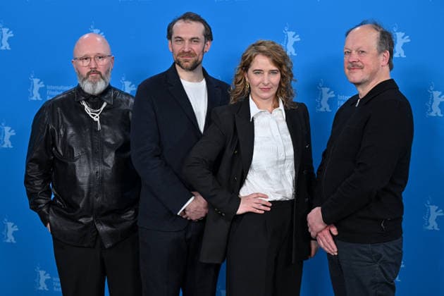 76th Berlin Film Festival Photocall Dust Angelo Tijssens, Arieh Worthalter, Anke Blondé, Jan Hammenecker attending the photocall of the movie Dust during 76th Berlin International Film Festival in Berlin, Germany on 15 February 2026. Photo by Julien Reynaud APS-Medias ABACAPRESS.COM Berlin  Copyright: xReynaudxJulien APS-Medias ABACAx