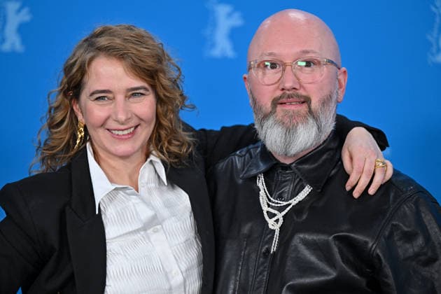 76th Berlin Film Festival Photocall Dust Anke Blondé, Angelo Tijssens ttending the photocall of the movie Dust during 76th Berlin International Film Festival in Berlin, Germany on 15 February 2026. Photo by Julien Reynaud APS-Medias ABACAPRESS.COM Berlin  Copyright: xReynaudxJulien APS-Medias ABACAx
