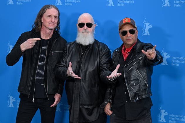 76th Berlin Film Festival Photocall The Ballad Of Judas Priest Sam Dunn, Rob Halford, Tom Morello attending the photocall of the movie The Ballad Of Judas Priest during 76th Berlin International Film Festival in Berlin, Germany on 15 February 2026. Photo by Julien Reynaud APS-Medias ABACAPRESS.COM Berlin  Copyright: xReynaudxJulien APS-Medias ABACAx