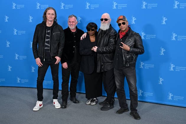 76th Berlin Film Festival Photocall The Ballad Of Judas Priest Sam Dunn, François Payard, Jacqueline Lyanga, Rob Halford, Tom Morello attending the photocall of the movie The Ballad Of Judas Priest during 76th Berlin International Film Festival in Berlin, Germany on 15 February 2026. Photo by Julien Reynaud APS-Medias ABACAPRESS.COM Berlin  Copyright: xReynaudxJulien APS-Medias ABACAx