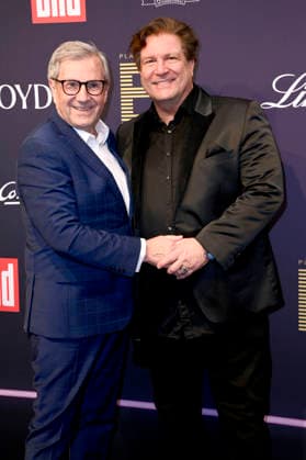 Jan Hofer und Francis Fulton-Smith bei der Place To B Party by BILD & Constantin Film im Rahmen der Berlinale 2026 im Restaurant Borchardt. Berlin, 14.02.2026 *** Jan Hofer and Francis Fulton Smith at the Place To B Party by BILD Constantin Film as part of the Berlinale 2026 at Restaurant Borchardt Berlin, 14 02 2026 Foto:xN.xKubelkax xFuturexImagex place_6326