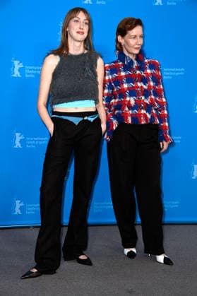 Caro Braun und Sandra Hüller beim Photocall zum Kinofilm Rose auf der Berlinale 2026 76. Internationale Filmfestspiele Berlin im Hotel Grand Hyatt. Berlin, 15.02.2026
