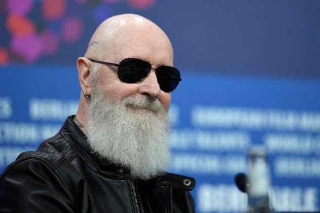 Rob Halford bei der Pressekonferenz zum Dokumentarfilm The Ballad of Judas Priest auf der Berlinale 2026 76. Internationale Filmfestspiele Berlin im Hotel Grand Hyatt. Berlin, 15.02.2026