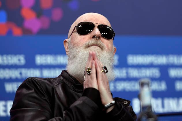 Rob Halford bei der Pressekonferenz zum Dokumentarfilm The Ballad of Judas Priest auf der Berlinale 2026 76. Internationale Filmfestspiele Berlin im Hotel Grand Hyatt. Berlin, 15.02.2026