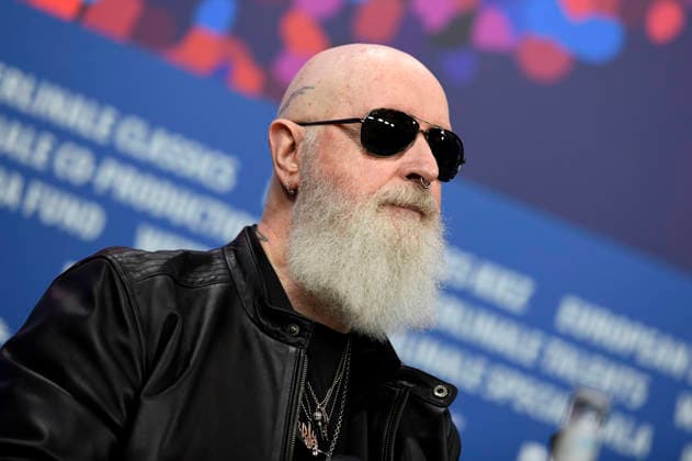 Rob Halford bei der Pressekonferenz zum Dokumentarfilm The Ballad of Judas Priest auf der Berlinale 2026 76. Internationale Filmfestspiele Berlin im Hotel Grand Hyatt. Berlin, 15.02.2026