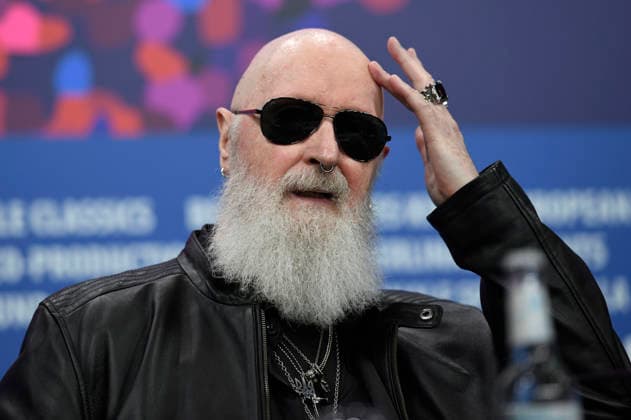 Rob Halford bei der Pressekonferenz zum Dokumentarfilm The Ballad of Judas Priest auf der Berlinale 2026 76. Internationale Filmfestspiele Berlin im Hotel Grand Hyatt. Berlin, 15.02.2026