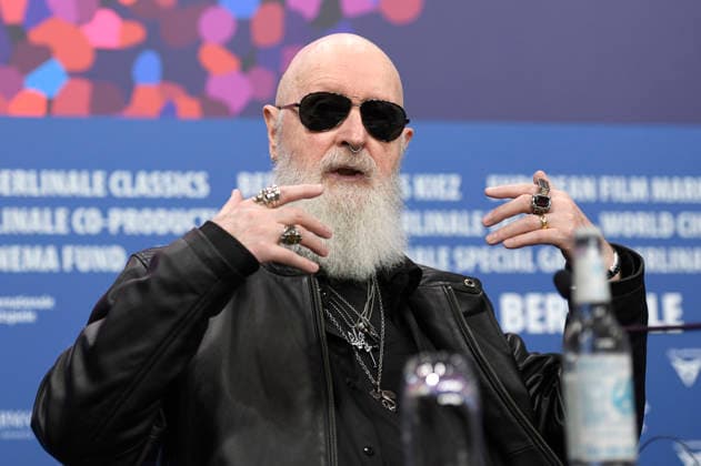 Rob Halford bei der Pressekonferenz zum Dokumentarfilm The Ballad of Judas Priest auf der Berlinale 2026 76. Internationale Filmfestspiele Berlin im Hotel Grand Hyatt. Berlin, 15.02.2026