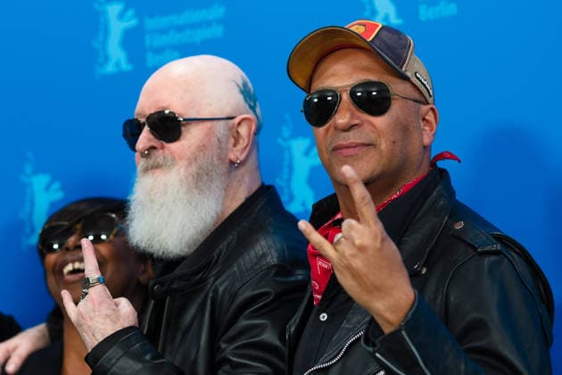 Photocall for The Ballad of Judas Priest , Grand Hyatt Berlin, Berlin, Germany Rob Halford and Tom Morello poses at the Photocall for The Ballad of Judas Priest during Berlinale (Berlin Film Festival) at Grand Hyatt Berlin, Berlin, , Germany on 15 February 2026., Credit:Julie Edwards Avalon  Copyright: xJuliexEdwardsx xAvalonx 1075352703