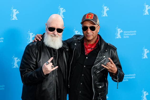Berlin Berlinale, 76. internationale Filmfestspiele Berlin 2026 Photo Call THE BALLAD OF JUDAS PRIEST Sam Dunn (Regisseur Director) Rob Halford (Protagonist) Tom Morello (Regisseur Director) Berlinale, 76. internationale Filmfestspiele Berlin 2026, 15.02.2026 Copyright: xEibner-Pressefoto RogerxBuerkex EP_RBE