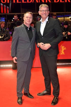 Andreas Babler und Wolfram Weimer bei der Premiere des Kinofilms Rose auf der Berlinale 2026 76. Internationale Filmfestspiele Berlin im Berlinale Palast. Berlin, 15.02.2026