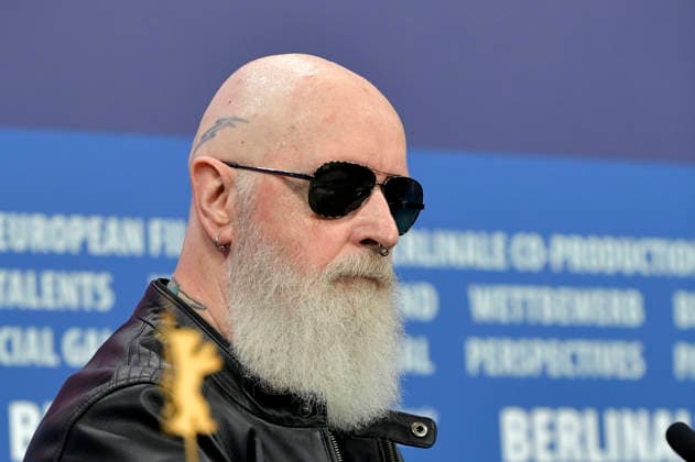 Rob Halford bei der Pressekonferenz zum Dokumentarfilm The Ballad of Judas Priest auf der Berlinale 2026 76. Internationale Filmfestspiele Berlin im Hotel Grand Hyatt. Berlin, 15.02.2026