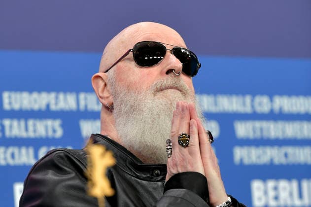 Rob Halford bei der Pressekonferenz zum Dokumentarfilm The Ballad of Judas Priest auf der Berlinale 2026 76. Internationale Filmfestspiele Berlin im Hotel Grand Hyatt. Berlin, 15.02.2026