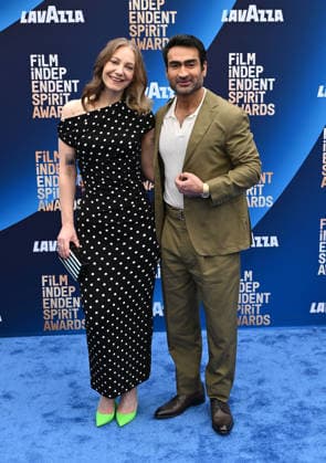 2026 Film Independent Spirit Awards - Arrivals Emily V. Gordon and Kumail Nanjiani arriving to the 2026 Film Independent Spirit Awards held at Hollywood Palladium on February 15, 2026 in Hollywood, Ca. Hollywood Hollywood Palladium California USA Copyright: xLisaxOConnor xAFF-USA.COMx