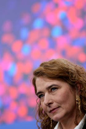 February 15, 2026, Berlin, Germany: Belgian director Anke Blonde attends a press conference for the film Dust during the 76th Berlin International Film Festival (Berlinale), which is Europe s first major film festival of the year, in Berlin. The festival runs from February 12 to 22, 2026. Berlin Germany - ZUMAf146 20260215_zip_f146_023 Copyright: xRouzbehxFouladix