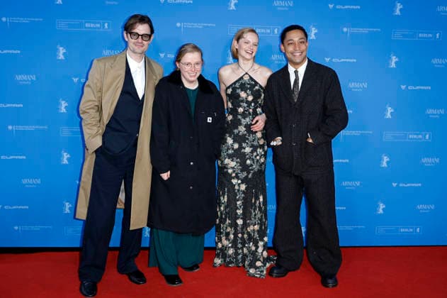 Sam Riley, Charlotte Regan, Emma Laird und Loyle Carner bei der Premiere der BBC-Serie Mint auf der Berlinale 2026 76. Internationale Filmfestspiele Berlin im Zoo Palast. Berlin, 15.02.2026