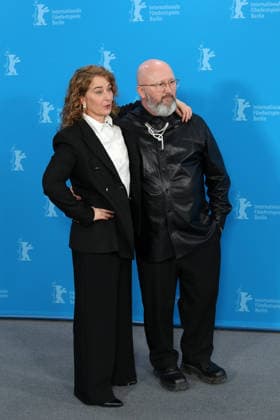 February 15, 2026, Berlin, Germany: Belgian director Anke Blonde and Belgian screenwriter Angelo Tijssens pose for a photo call for the film Dust during the 76th Berlin International Film Festival (Berlinale), which is Europe s first major film festival of the year, in Berlin. The festival runs from February 12 to 22, 2026. Berlin Germany - ZUMAf146 20260215_zip_f146_049 Copyright: xRouzbehxFouladix