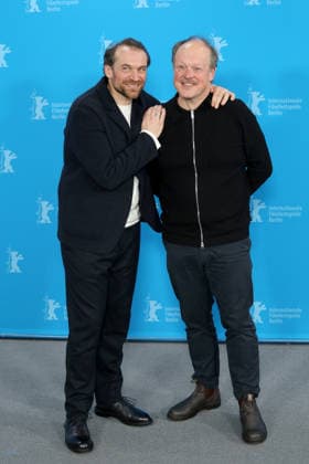 February 15, 2026, Berlin, Germany: French actor Arieh Worthalter and Belgian actor Jan Hammenecker pose for a photo call for the film Dust during the 76th Berlin International Film Festival (Berlinale), which is Europe s first major film festival of the year, in Berlin. The festival runs from February 12 to 22, 2026. Berlin Germany - ZUMAf146 20260215_zip_f146_059 Copyright: xRouzbehxFouladix