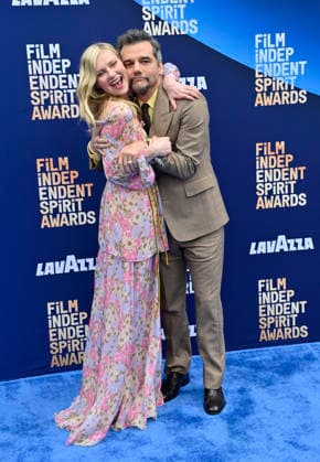 Kirsten Dunst and Wagner Moura attend the 41st annual Film Independent Spirit Awards at the Hollywood Palladium in Los Angeles on Sunday, February 15, 2026.  LAP20260215673 JIMxRUYMEN