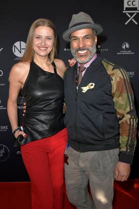 Patrick Dewayne mit Begleitung beim Charity-Event Cancel Cancer im Rahmen der Berlinale 2026 in der Fabrik 23. Berlin, 15.02.2026 *** Patrick Dewayne with companion at the charity event Cancel Cancer as part of the Berlinale 2026 at Fabrik 23 Berlin, 15 02 2026 Foto:xM.xBehrensx xFuturexImagex cancer_6213