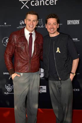 Lukas Sauer und Anthony Paul beim Charity-Event Cancel Cancer im Rahmen der Berlinale 2026 in der Fabrik 23. Berlin, 15.02.2026