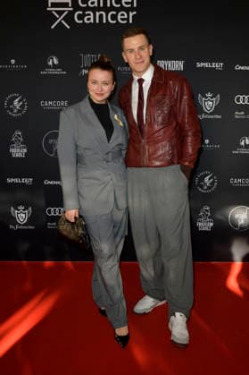 Julia Wiedemann und Lukas Sauer beim Charity-Event Cancel Cancer im Rahmen der Berlinale 2026 in der Fabrik 23. Berlin, 15.02.2026